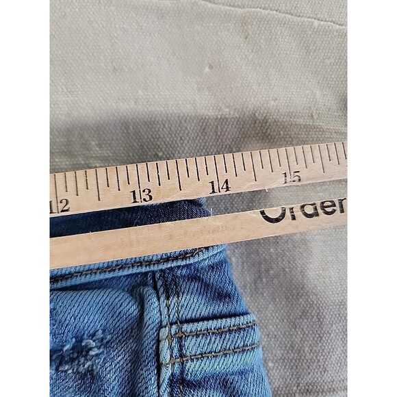 Judy Blue Womens 3 26 28x27 Jeans Boyfriend Distressed Mid Rise Medium Logo EUC - Picture 10 of 16